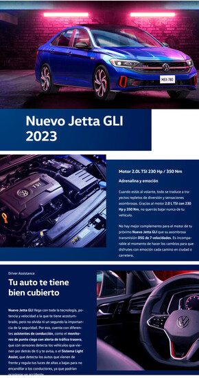 Ofertas de Autos en San Andrés Tuxtla | Gli 2023 de Volkswagen | 30/12/2022 - 31/12/2023