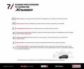 Catálogo Mitsubishi en San Pedro Garza García | Xpander 23 | 30/12/2022 - 31/12/2023