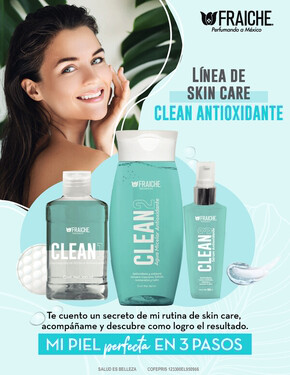 Ofertas de Salud y Belleza en Cuautitlán | Linea de Skin Care clean antioxidante de Fraiche | 6/6/2023 - 23/9/2023