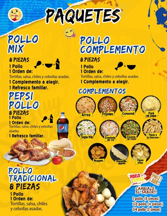 Catálogo Pollo Feliz en Silao | Menú | 7/6/2023 - 29/9/2023