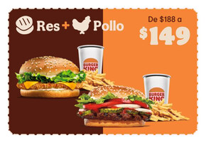 Ofertas de Restaurantes en Guadalupe (Nuevo León) | Ofertas Increíbles Burger King! de Burger King | 14/7/2023 - 6/11/2023