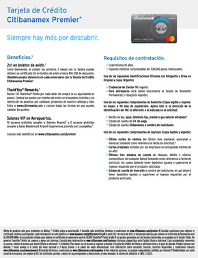 Ofertas de Bancos y Servicios en Venustiano Carranza | folleto citi premier de Citibanamex | 14/7/2023 - 13/10/2023