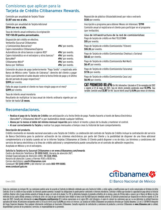 Catálogo Citibanamex en Reynosa | Folleto Citi Rewards Travel Pass | 14/7/2023 - 13/10/2023