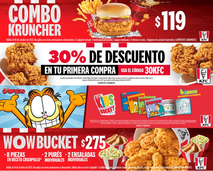 Catálogo KFC en León | Ofertas Increíbles KFC | 18/8/2023 - 30/9/2023