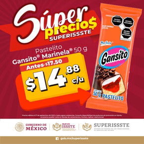 Ofertas de Supermercados en Atlixco | Super Precios SuperISSSTE de SuperISSSTE | 22/8/2023 - 27/9/2023