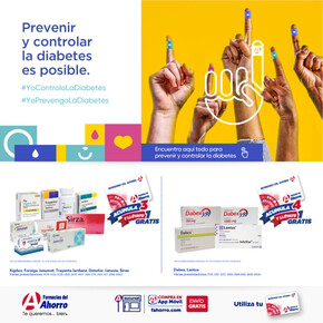 Ofertas de Farmacias y Salud en Atlixco | Folleto Diabetes Septiembre 2023 de Farmacias del Ahorro | 1/9/2023 - 30/9/2023