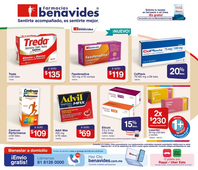 Catálogo Farmacias Benavides en Chihuahua | Ofertas Increíbles Farmacias Benavides! | 3/9/2023 - 30/9/2023