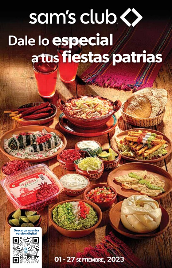 Catálogo Sam's Club en Guadalupe (Nuevo León) | Dale lo Especial a tus Fiestas Patrias - Fro | 3/9/2023 - 27/9/2023
