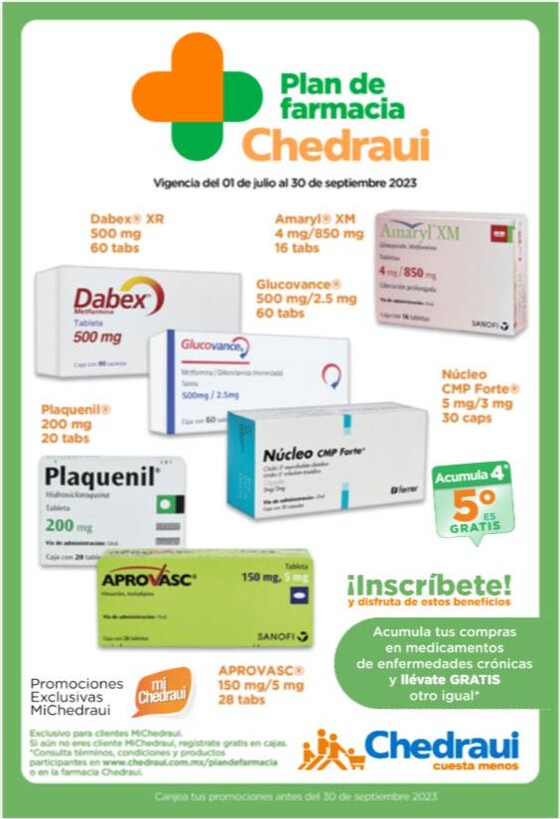 Catálogo Chedraui en Ciudad de México | Plan de Farmacia Chedraui | 4/9/2023 - 30/9/2023
