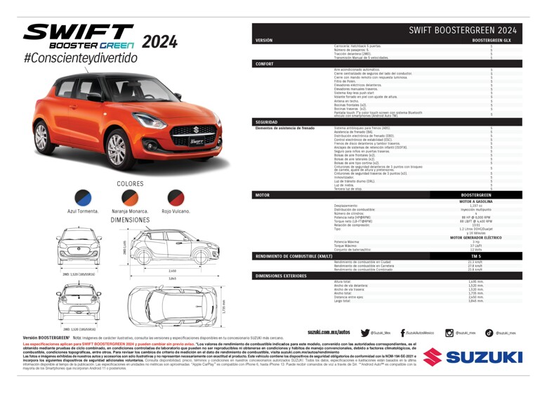Catálogo Suzuki | Suzuki SWIFT BOOSTERGREEN | 5/9/2023 - 31/1/2024