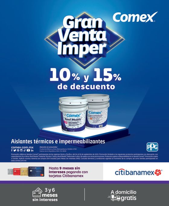 Catálogo Comex en Naucalpan (México) | 10% y 15% de descuento | 11/9/2023 - 30/9/2023