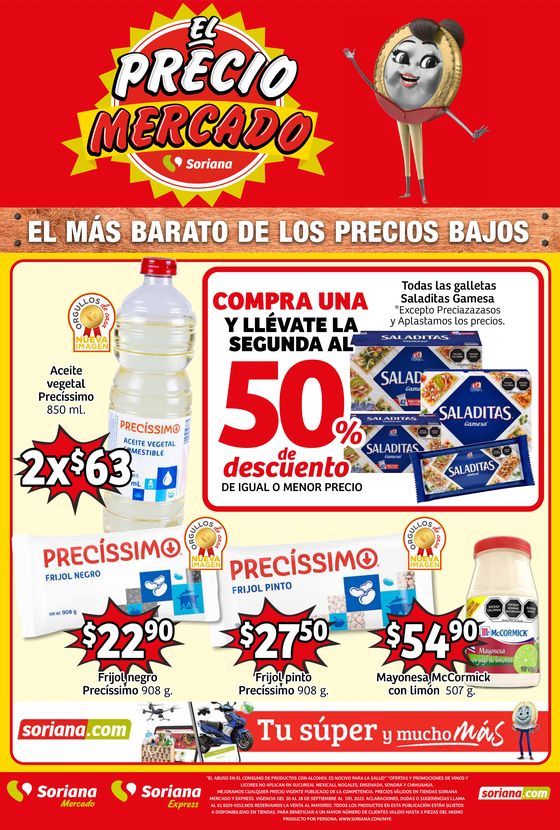 Catálogo Soriana Mercado en Ciudad Benito Juárez | Folleto Catorcenal Mercado  | 21/9/2023 - 28/9/2023