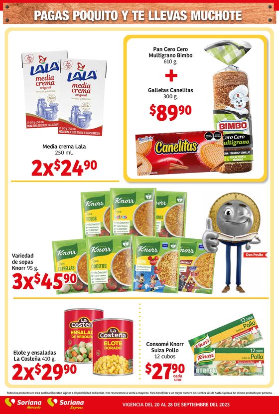 Catálogo Soriana Mercado en Ciudad Obregón | Folleto Catorcenal Mercado  | 21/9/2023 - 28/9/2023