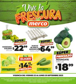 Ofertas de Supermercados en Pesquería (Nuevo León) | Vive la frescura de Merco | 22/9/2023 - 25/9/2023
