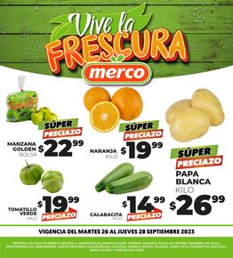 Ofertas de Supermercados en Guadalupe (Nuevo León) | Vive la frescura de Merco | 26/9/2023 - 28/9/2023