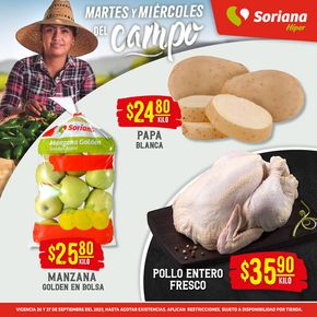 Ofertas de Supermercados en Ixtapaluca | Martes y Miércoles del Campo  de Soriana Híper | 27/9/2023 - 27/9/2023