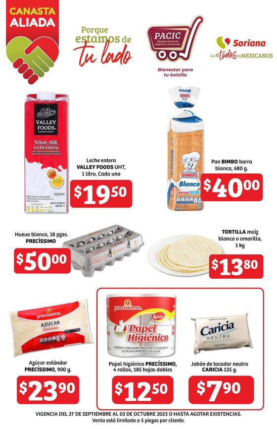 Catálogo Soriana Híper en Mérida | Canasta Aliada | 28/9/2023 - 3/10/2023