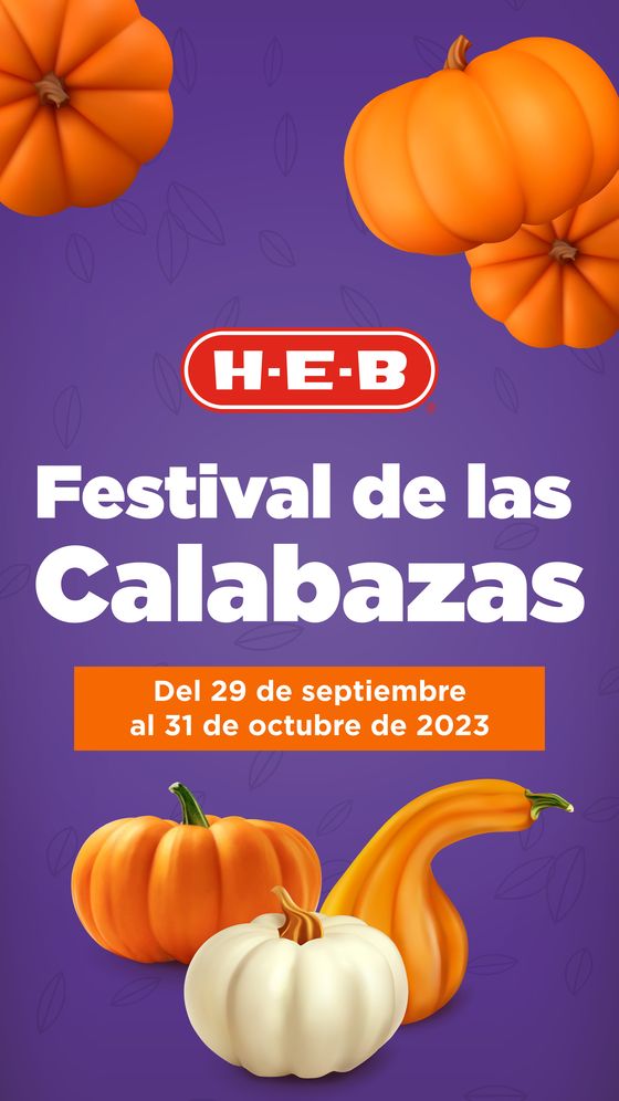 Catálogo HEB en Aguascalientes | Festival de las Calabazas | 29/9/2023 - 31/10/2023