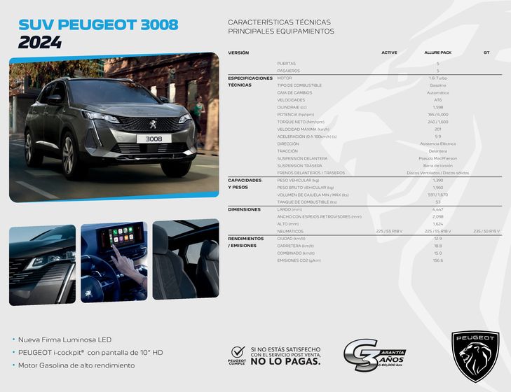 Catálogo Peugeot en Metepec (México) | 3008. | 16/11/2023 - 31/12/2024