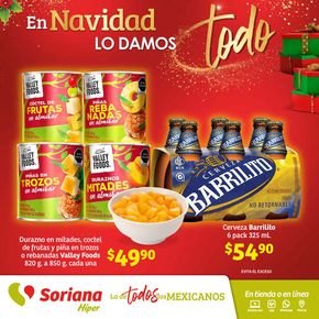 Ofertas de Supermercados en Aguascalientes | En Navidad lo damos todo de Soriana Híper | 23/11/2023 - 29/11/2023