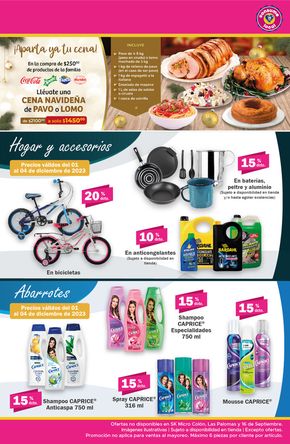 Ofertas de Supermercados en Atlacomulco de Fabela | Aparta ya tu cena! de Super kompras | 1/12/2023 - 4/12/2023