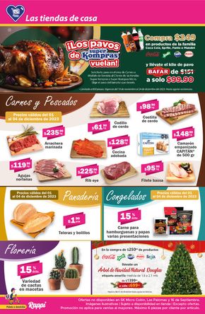 Ofertas de Supermercados en Atlacomulco de Fabela | Ofertas Super Kompras de Super kompras | 1/12/2023 - 4/12/2023