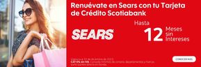 Ofertas de Bancos y Servicios en Ciudad del Carmen (Campeche) | Hasta 12 MSI en Sears con ScotiaBank de Scotia Bank | 1/12/2023 - 31/12/2023