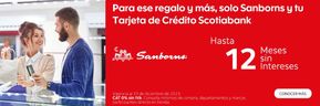 Ofertas de Bancos y Servicios en San José del Cabo | Hasta 12 MSI en Sanborns con ScotiaBank de Scotia Bank | 1/12/2023 - 31/12/2023