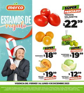 Ofertas de Supermercados en Santiago (Nuevo León) | Merco - Vive la frescura de Merco | 1/12/2023 - 4/12/2023