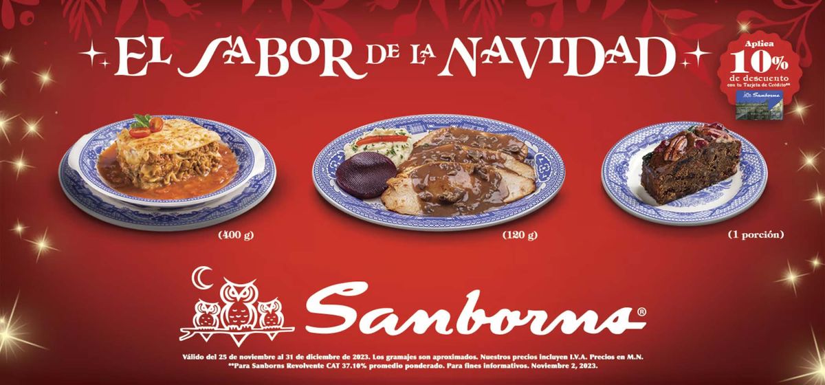 Catálogo Sanborns en Miguel Hidalgo | El Sabor de la Navidad | 4/12/2023 - 31/12/2023