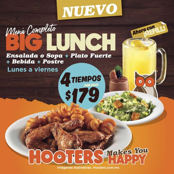 Hooters Promociones y Cupones Enero 2024 Tiendeo