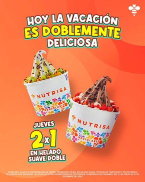 Ofertas de Restaurantes en Aguascalientes | 2x1 en helado de Nutrisa | 15/1/2024 - 31/12/2024