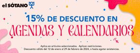 Ofertas de Librerías y Papelerías en Xochimilco | 15% de descuento de El Sótano | 19/1/2024 - 29/2/2024