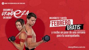 Ofertas de Deporte en Cancún | Promocion del Febrero de Energy Fitness | 8/2/2024 - 29/2/2024