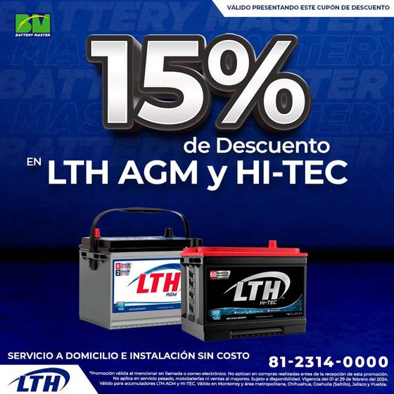Catálogo Battery Master | 15% de descuento | 9/2/2024 - 29/2/2024