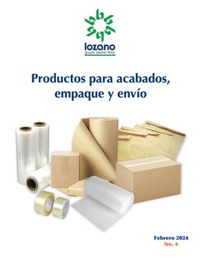 Ofertas de Librerías y Papelerías en Xochimilco | Catálogo de empaque y envío Febrero de Papelerías Lozano Hermanos | 12/2/2024 - 29/2/2024