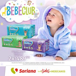 Ofertas de Supermercados en Colima | Bebé Club Híper de Soriana Híper | 16/2/2024 - 27/2/2024