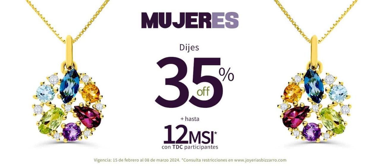 Catálogo Joyerías Bizzarro en Puerto Vallarta | Hasta 35% off | 15/2/2024 - 8/3/2024