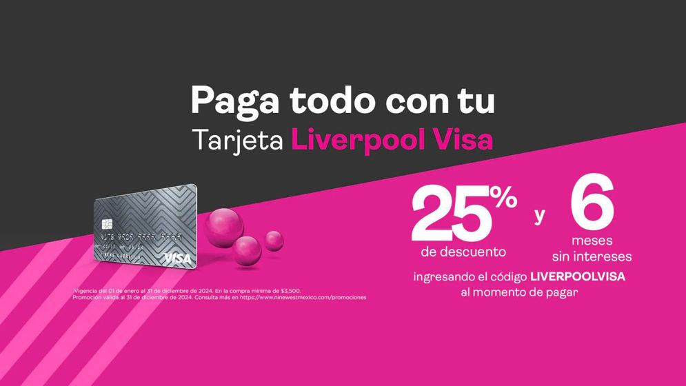 Catálogo Nine West en Guadalajara | Paga con Liverpool Visa | 15/2/2024 - 31/12/2024