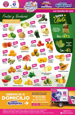 Catálogo Super kompras | Ofertas Frutas y Verduras | 23/2/2024 - 26/2/2024