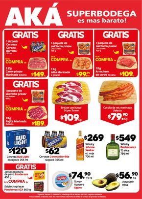 Ofertas de Supermercados en Azcapotzalco | Carne Aka Super Bodega de AKÁ Superbodega | 23/2/2024 - 25/2/2024