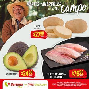Ofertas de Supermercados en Coatzacoalcos | Martes y Miércoles del Campo de Soriana Híper | 28/2/2024 - 28/2/2024