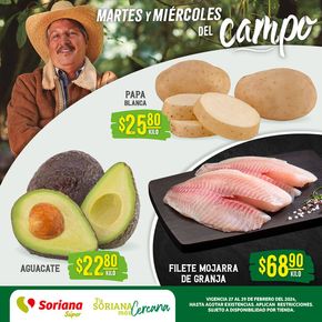 Ofertas de Supermercados en Tijuana | Martes y Miércoles del Campo de Soriana Súper | 28/2/2024 - 29/2/2024