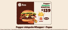 Ofertas de Restaurantes en Cárdenas (Tabasco) | Cupones Burger King! de Burger King | 28/2/2024 - 26/3/2024