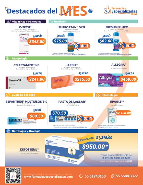 Catálogo Farmacias Especializadas en Heróica Puebla de Zaragoza | Destacados del mes | 5/3/2024 - 31/3/2024