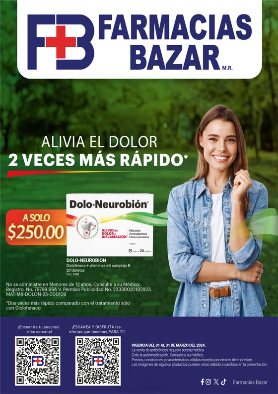 Catálogo Farmacias Bazar en Cancún | Folleto del mes | 5/3/2024 - 31/3/2024