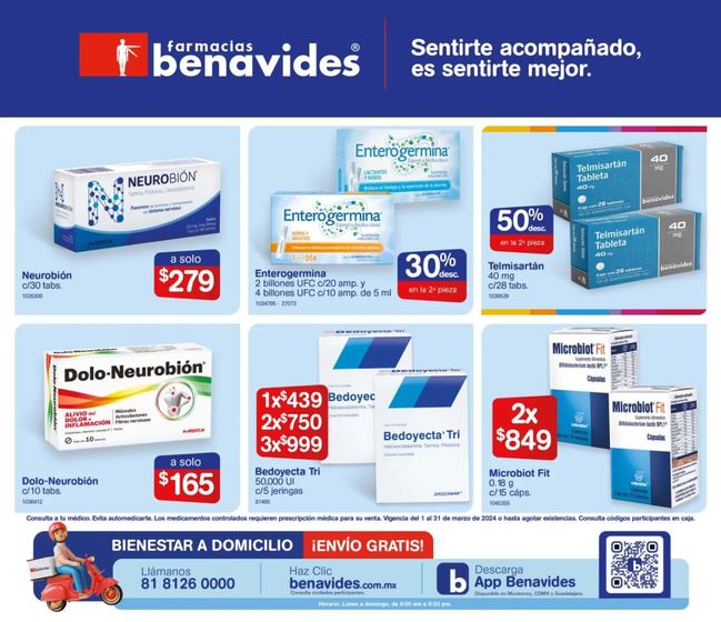Catálogo Farmacias Benavides en Linares | Folleto de Marzo | 5/3/2024 - 31/3/2024
