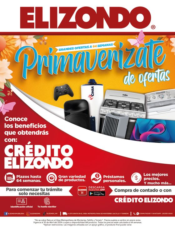 Catálogo Elizondo en Ciudad Apodaca | Primaverizate de ofertas | 6/3/2024 - 30/4/2024