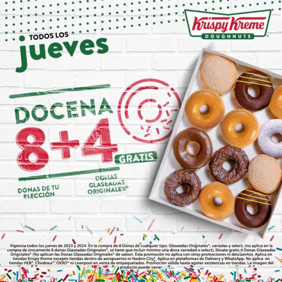 Catálogo Krispy Kreme en Cuauhtémoc (CDMX) | Promociones Krispy Kreme | 6/3/2024 - 31/12/2024