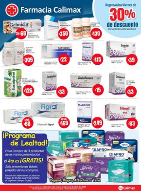 Catálogo Calimax | Calimax Farmacia | 8/3/2024 - 4/4/2024